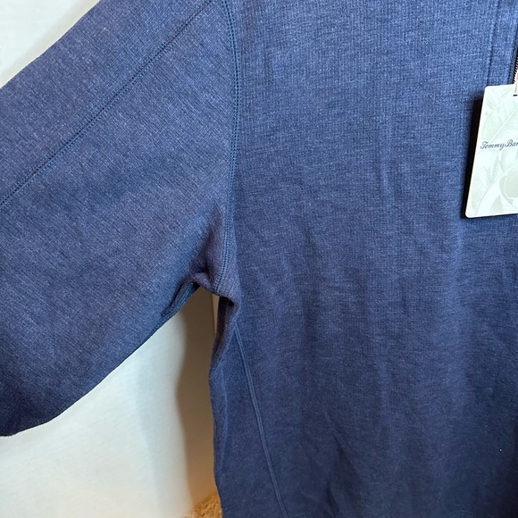 Tommy Bahama Men's Blue Reversible Zip-Up Sweater, Large, NWT - Picture 5 of 8